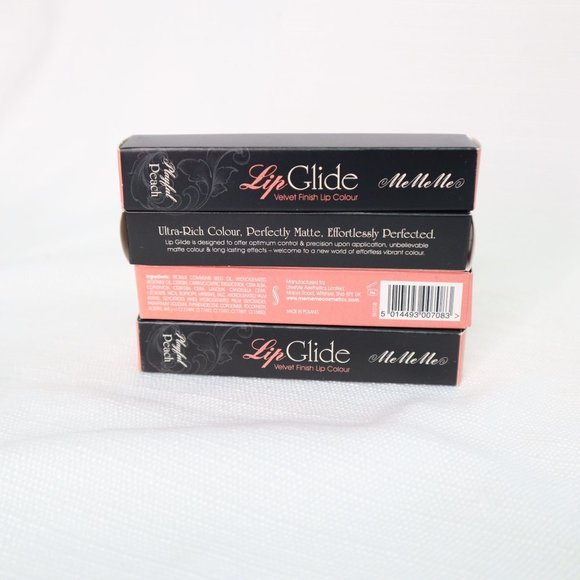 Mememe lip glide playful peach 4 pack new - Picture 8 of 8